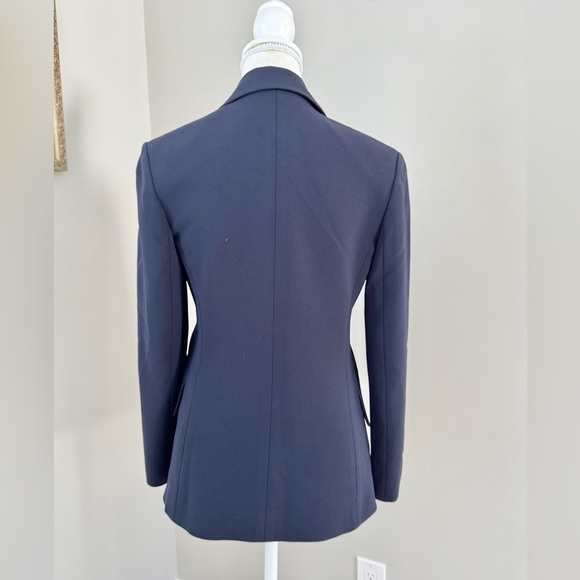THEORY Classic Blazer With Tie Closure NIBEL ADMIRAL CREPE 0 - Picture 11 of 13